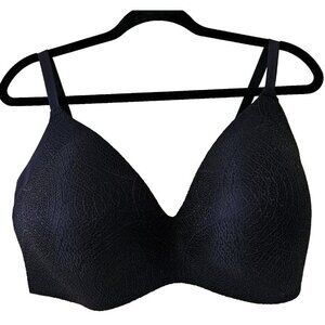 KNIX Lace Wireless Seamless Bra Black Adjustable Straps Your Lace WingWoman 8+